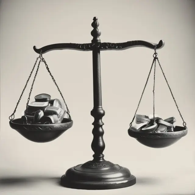 Scales depicting FPL and Poverty Threshold with an inflatable balloon (inflation) adjusting their balance