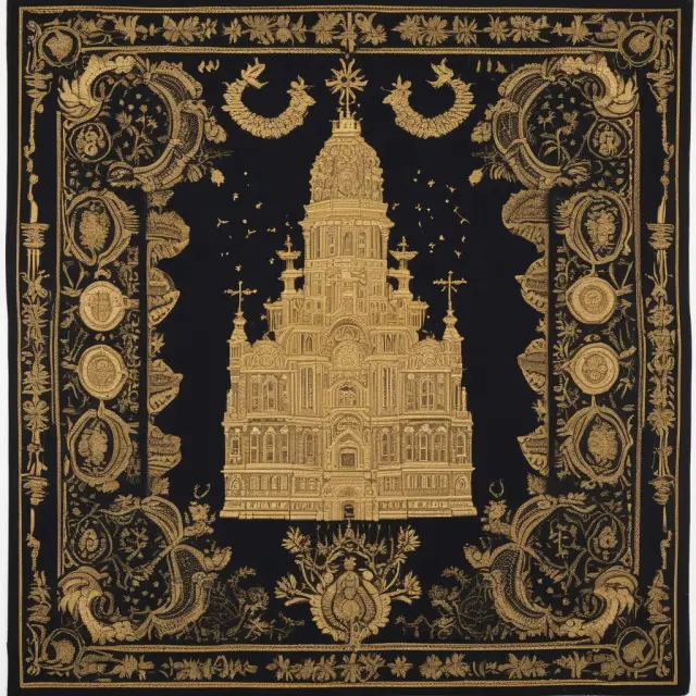 Golden threads symbolizing Federal Poverty Level interwoven with images of Medicaid, food stamps, affordable housing, and other programs ensuring support for eligible individuals and families