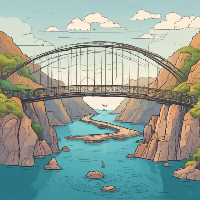 Underwriter connecting Frequently Asked Questions (FAQ) islands, representing the knowledge transfer process during follow-on public offerings