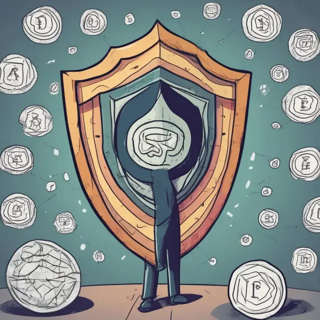 Borrower protected by FRA, shield decorated with interest rate symbols
