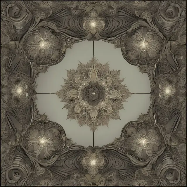 A fractal pattern overlaid on various financial charts, signifying trend insights and potential reversals