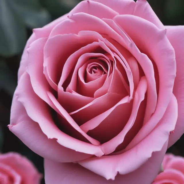 A rosebud splitting into two parts, one labeled 