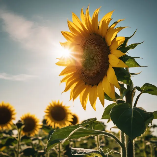 Sunflower represents franchisee; the sun symbolizes franchisor, demonstrating their mutually beneficial relationship.