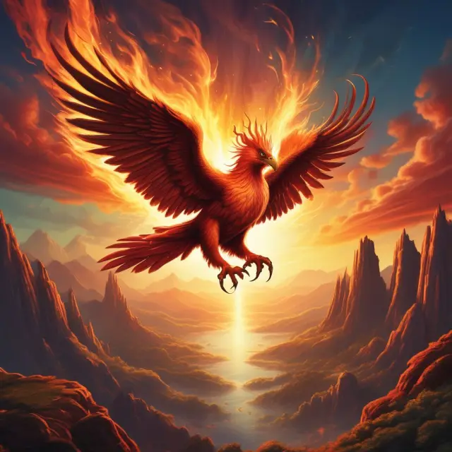 The Phoenix represents partially franked dividends as it emerges from a pool of tax credits, illustrating their complex yet beneficial nature.