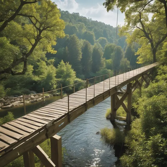 An image of Freddie Mac as a sturdy bridge, connecting homeowners to the secondary mortgage market and affordable financing options