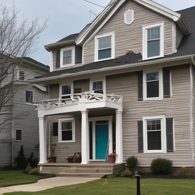An image of Freddie Mac as a sturdy lifeline buoying a house in the midst of stormy COVID-19 waters, symbolizing financial assistance for homeowners