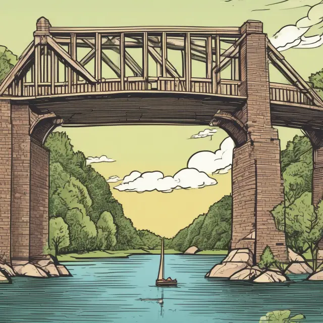 Freddie Mac symbolically depicted as a bridge connecting homeowners, investors, and the economy, atop a vibrant secondary mortgage market