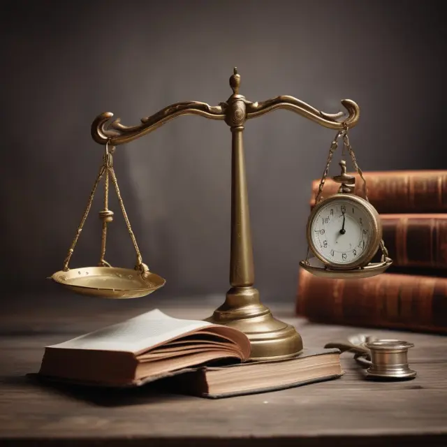 Balance of free look period book and clock representing time for informed insurance decisions