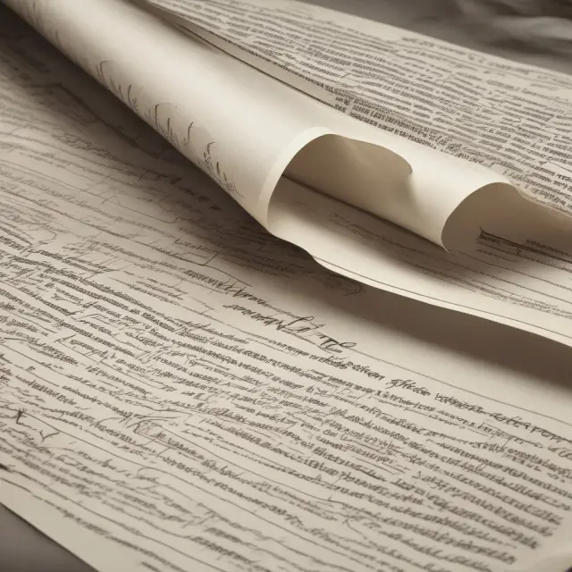 An ancient scroll with insurance industry milestones and a magnifying glass over the section about free look periods