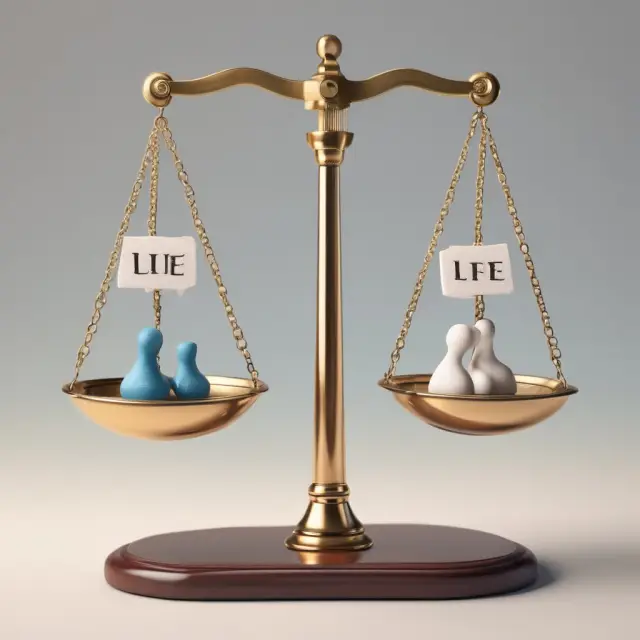 Person examining two life insurance policies on a scale; one melts under review during free look period
