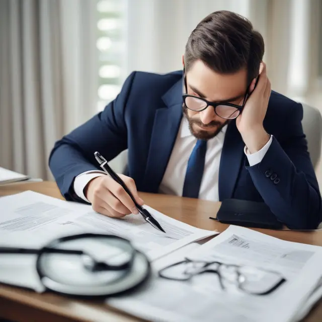 Consumer carefully evaluating life insurance policy documents during the free look period.