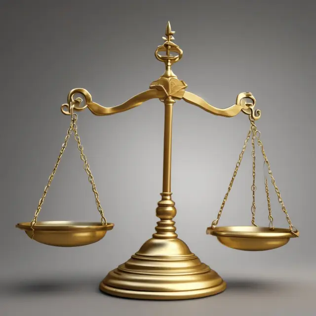 A golden scale balanced between two pans, one filled with various stocks and the other with Free Cash Flow to the Firm (FCFF)
