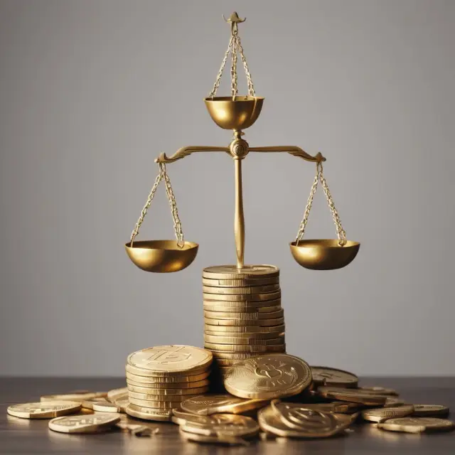 A golden scale balances dividends, share buybacks, and reinvestment based on Free Cash Flow to Equity