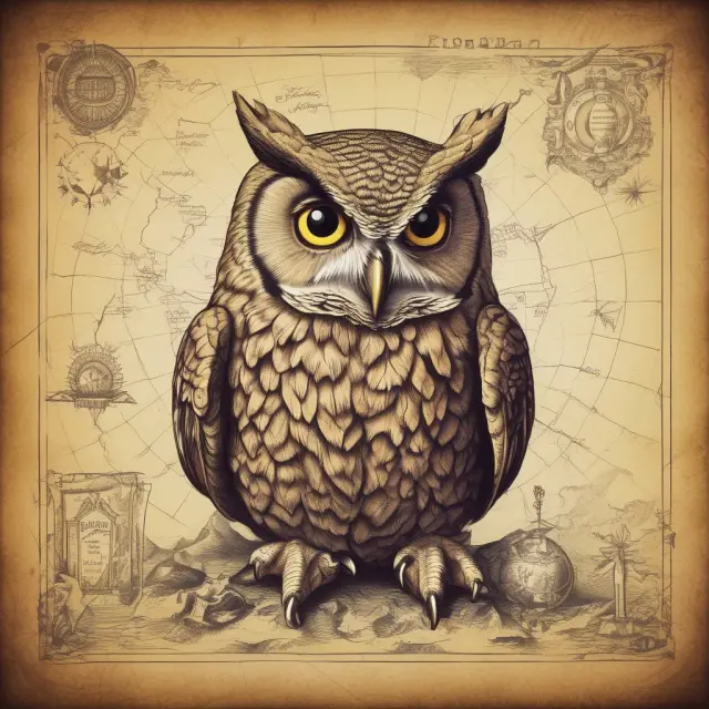 A wise owl assesses capital projects based on their free cash flow yields, symbolizing informed investment decision making.