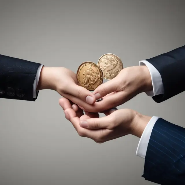 A hand representing free trials offering a coin to another hand symbolizing freemium, highlighting their similarities and differences