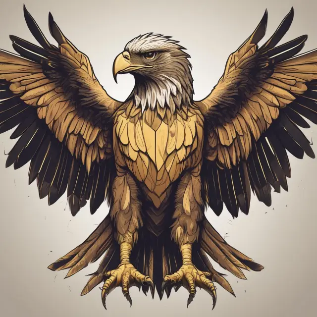A bird gradually transforming into a majestic golden eagle, illustrating the process of converting a free user into a premium subscriber