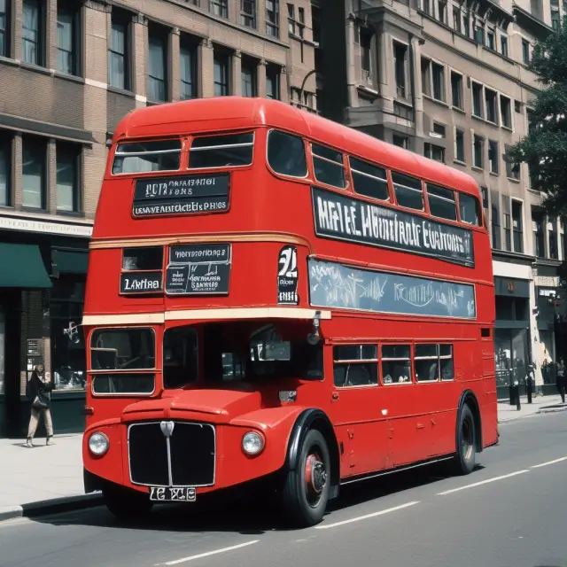 Image of a London bus labeled
