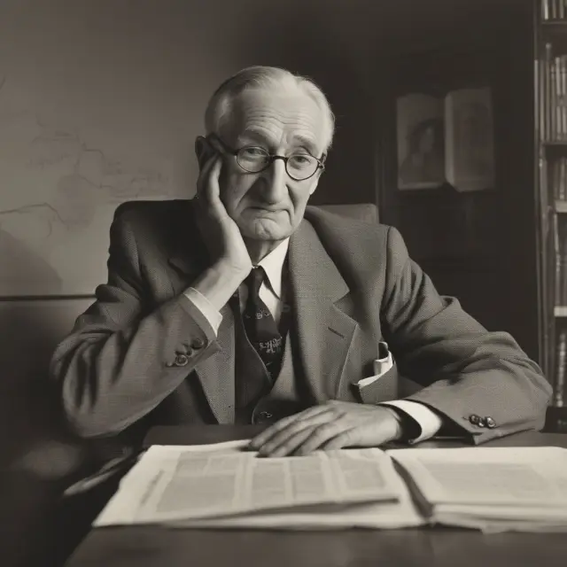 An image of a timeline illustrating Friedrich Hayek