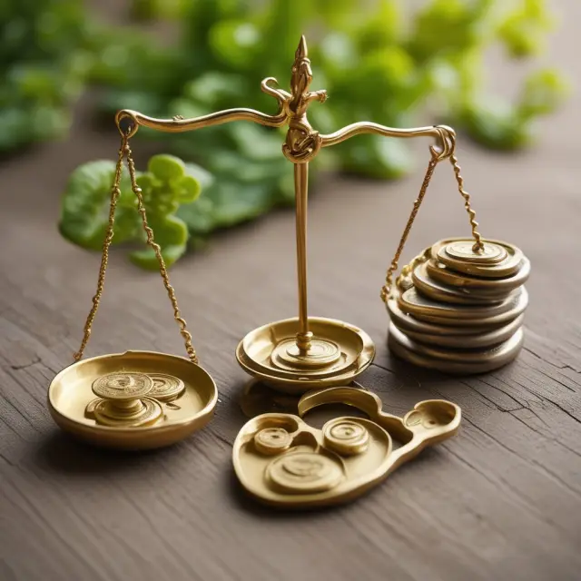 Three scales represent federal, state, and local taxes balanced on a golden fiddlehead fern, symbolizing their impact on fringe benefits
