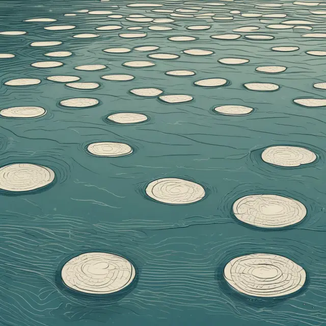 An image of floating-rate notes resembling ripples on a pond, symbolizing their responsiveness to benchmarks