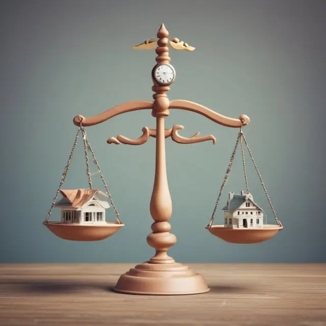 Balanced scales representing income vs housing expenses in front-end debt-to-income ratio evaluation
