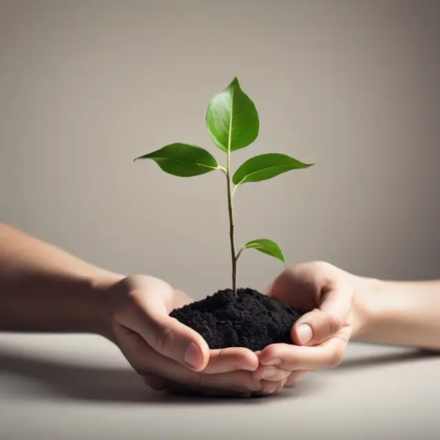 No-load funds: Investor nurturing a seedling while planting cost-effective mutual fund seeds for growth