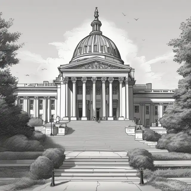 An eagle, symbolizing the FTC, soaring above a digital landscape, protecting consumers and addressing emerging market challenges