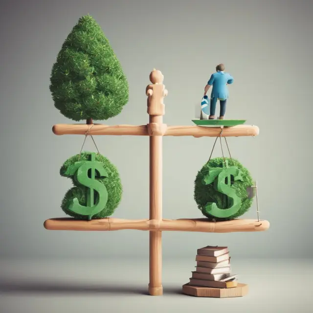 Visualization of taxes affecting mortgage payments: Deductible mortgage interest versus non-deductible principal repayments on a seesaw