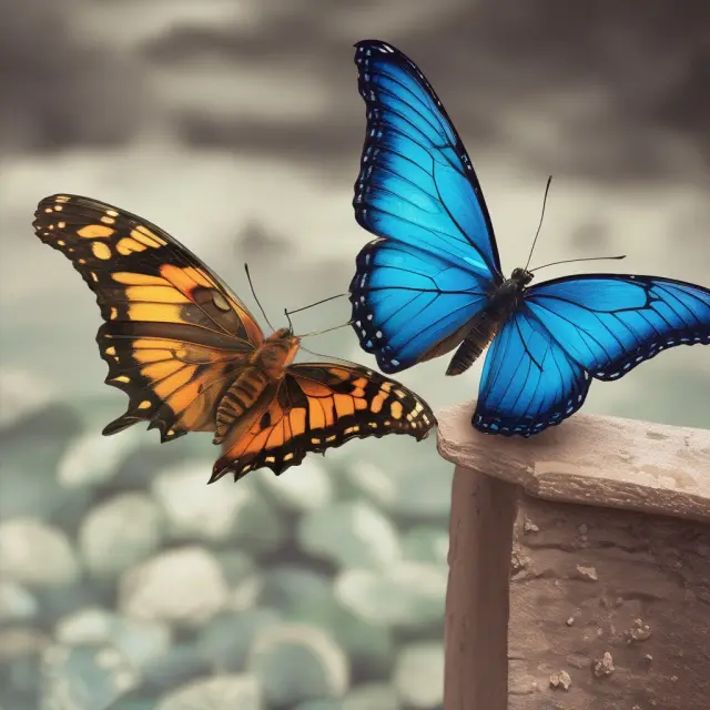 A financial butterfly emerging from a share security caterpillar, illustrating the concept of fully diluted shares and potential growth.