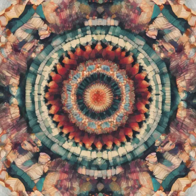 Kaleidoscopic representation of various shares coming together to form fully diluted shares.