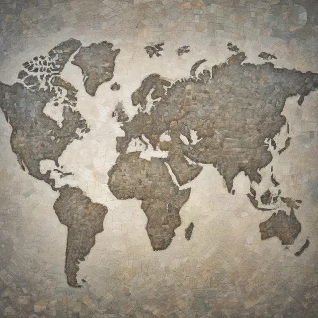 Mosaic of interconnected currencies representing global economic intricacies in multinational corporations