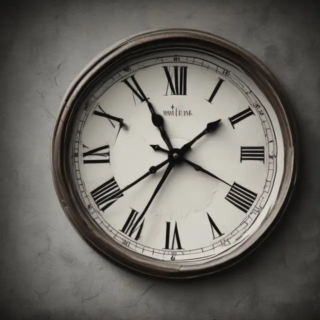 An image of a clock with its hands deliberately broken, representing outdated features and the effects of functional obsolescence on various industries