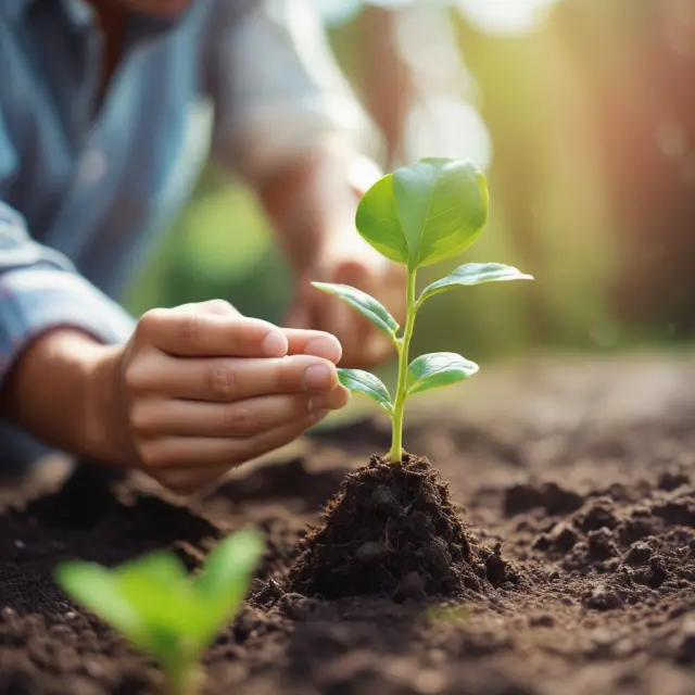 Seedlings symbolizing the cultivation of personal savings, college funds, and investment funds