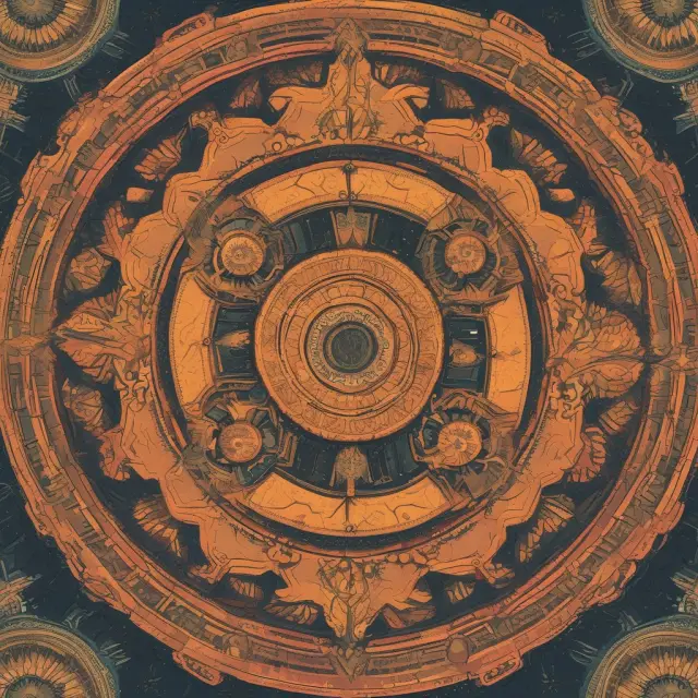 A vibrant kaleidoscope representing diverse investments, with interconnected gears illustrating fund managers expertly blending assets for optimal diversification and risk mitigation