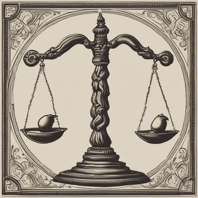 Two opposing scales symbolizing DE ratio: one filled with equity, the other with debt, emphasizing balance in fundamental analysis