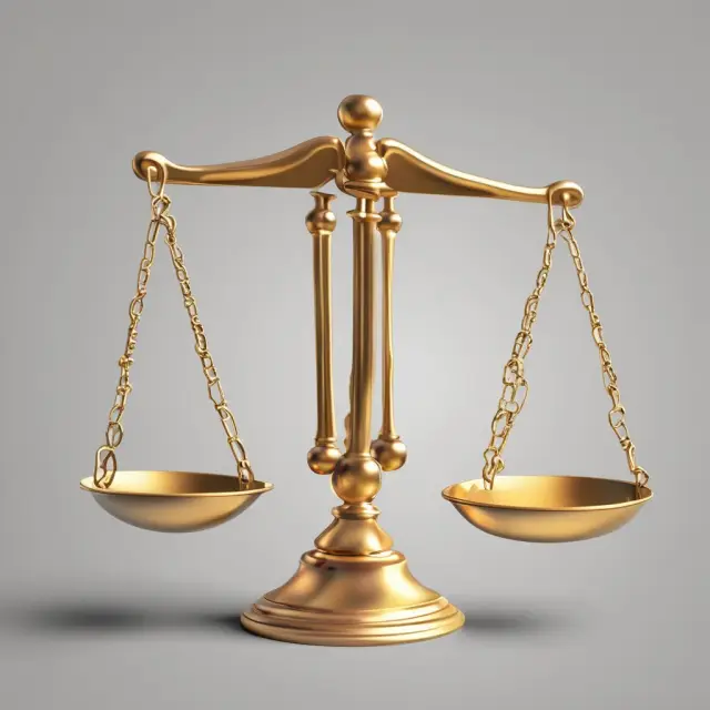 Golden ratio balancing long-term debt and equity on a scale