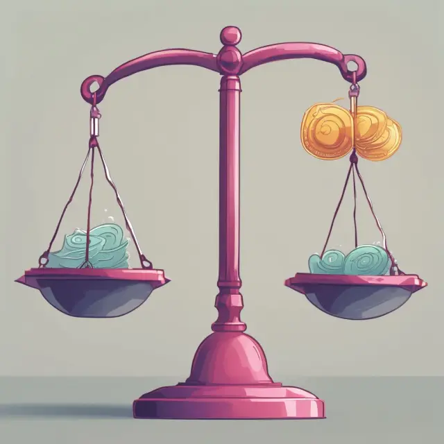 Three balanced scales represent payment amount, rate of return, and periods in calculating annuity future value