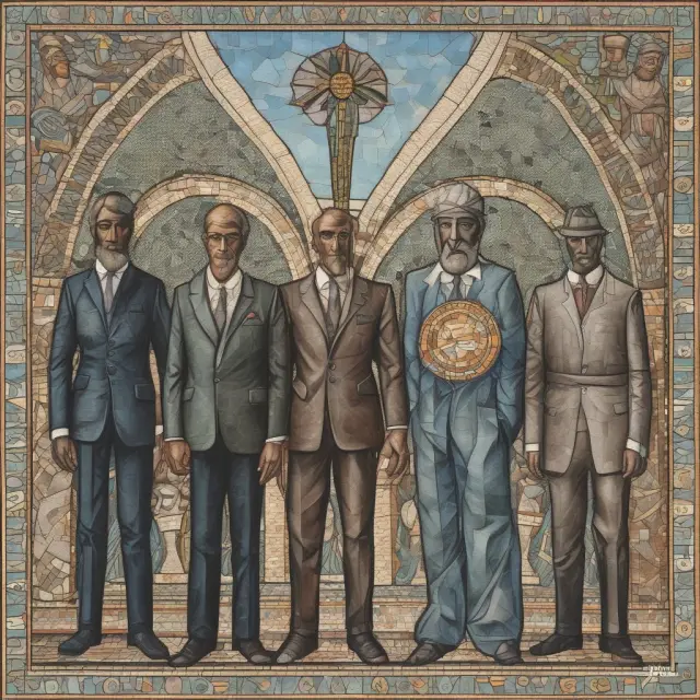 Guardian figures represent CFTC, NFA, FINRA, Nasdaq ensuring fairness and transparency in a diverse futures market mosaic.