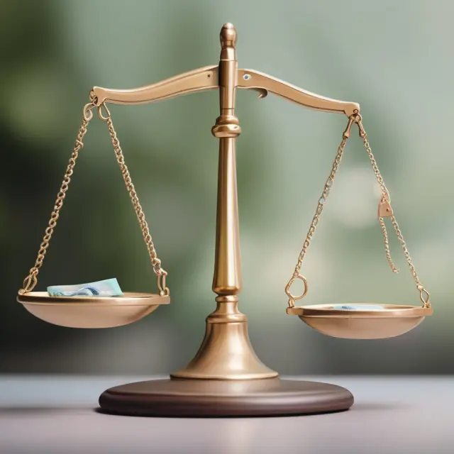 Two sides of a balance scale, one side holding a forward contract with a customizable sign, while the other showcases a futures contract with a standardized label