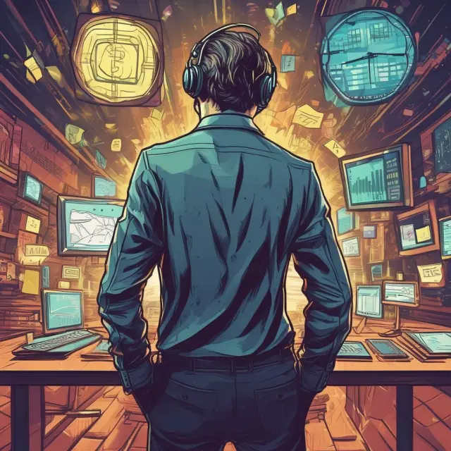 Arbitrage strategy (price discrepancy), straddle strategy (betting on volatility), hedging strategy (risk mitigation) represented as a price dance, shield, and volcano