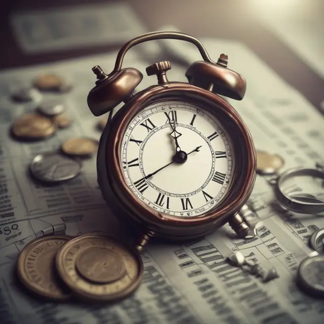 A timeline illustration of an investor