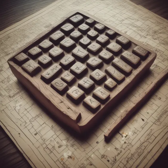 An ancient, wise-looking calculator meditates over intricate equations representing future value calculations for annuities and irregular cashflows