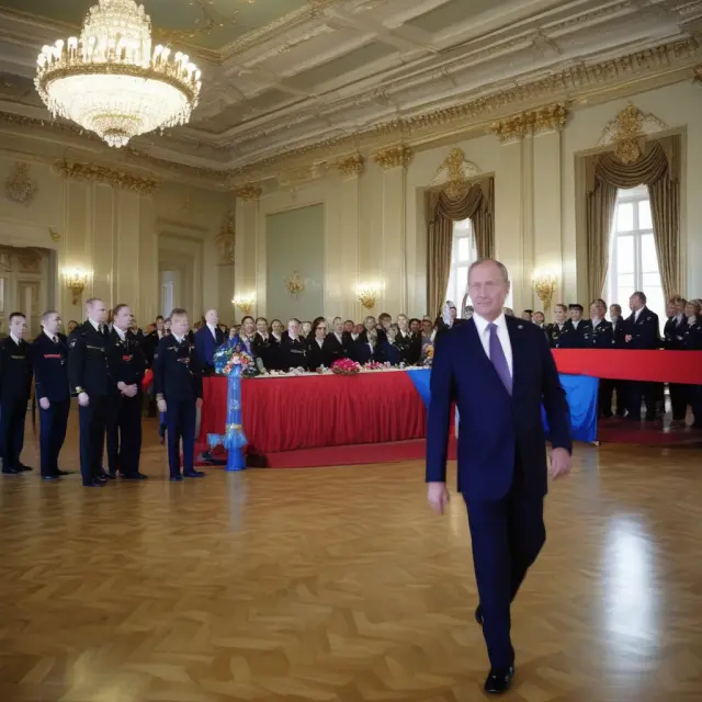 Russian bear entering the G8 dance circle before being suspended, symbolizing diplomatic relationships