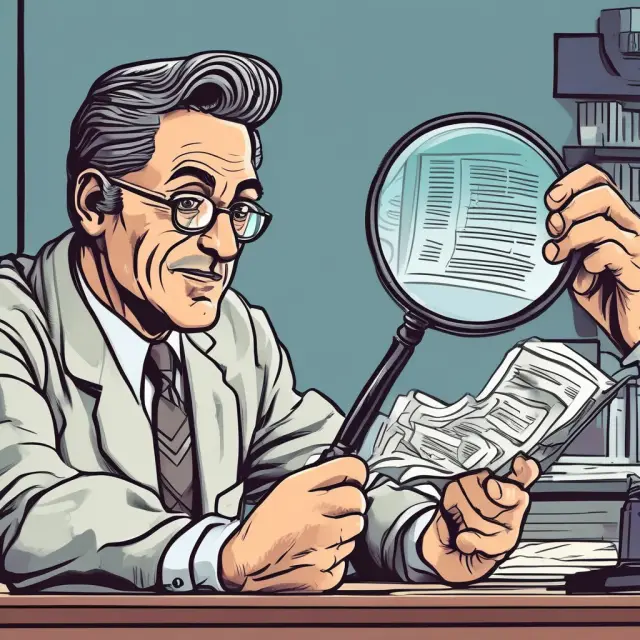 An institutional investor inspecting a financial statement with GAAP and non-GAAP measures highlighted.