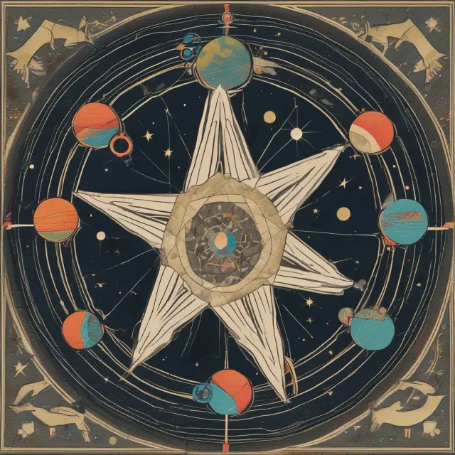 A constellation of five stars (Google, Apple, Meta, Amazon, Microsoft) orbiting around an interconnected cosmos, representing GAFAM