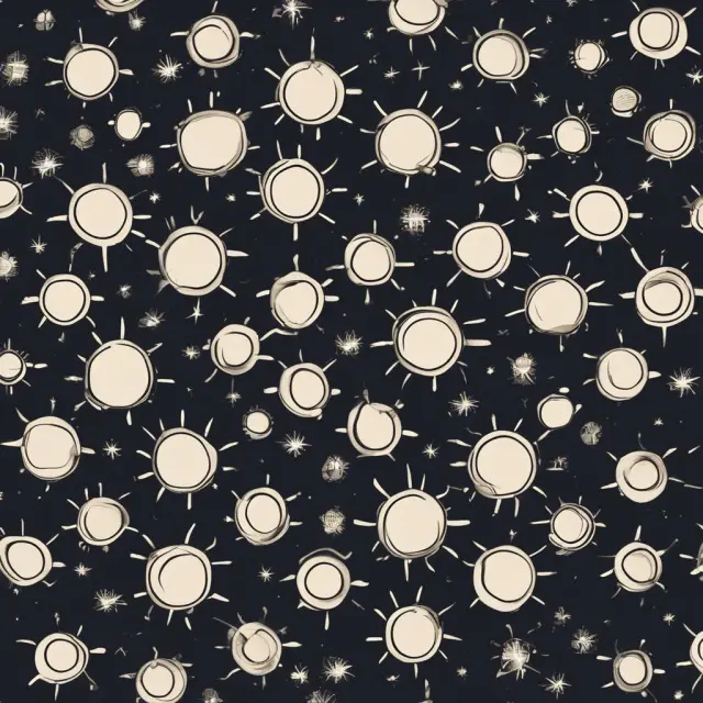 Stylized arrangement of GAFAM company logos forming a constellation representing their technological influence and growth.