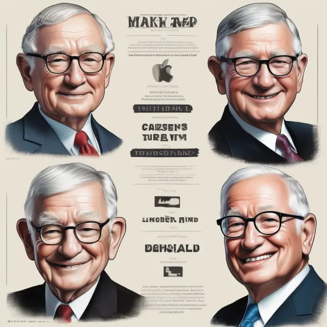 Three companies symbolizing financial triumphs: Apple, Amazon, and Berkshire Hathaway.