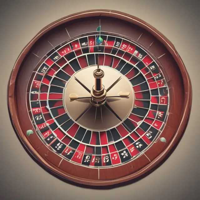 Roulette wheel illustrating the impact of gambler