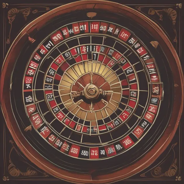 An image of a roulette wheel, representing the gambler