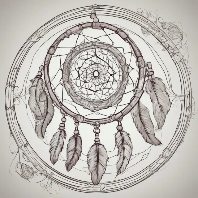 A dreamcatcher figure personifying a game-changing leader, surrounded by a swirling kaleidoscope of innovative ideas.